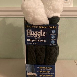 Huggle - Ultra Plush Slipper Socks, One Size Fits All - Charcoal Gray